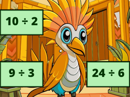 Division Bird Image Uncover Puzzle Game