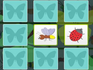 Kids Memory Insects Online Puzzle Game