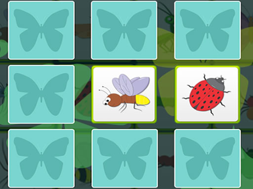 Kids Memory Insects Online Puzzle Game
