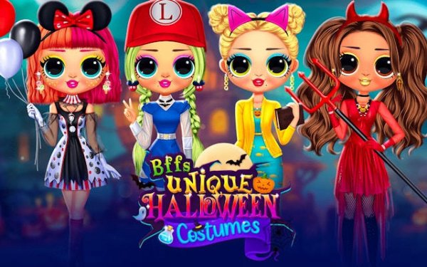 BFFs Unique Halloween Costumes Dress Up Game Online