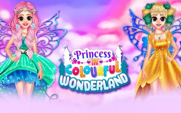 Princess In Colourful Wonderland: Fairy Dress Up & Makeover Online Game