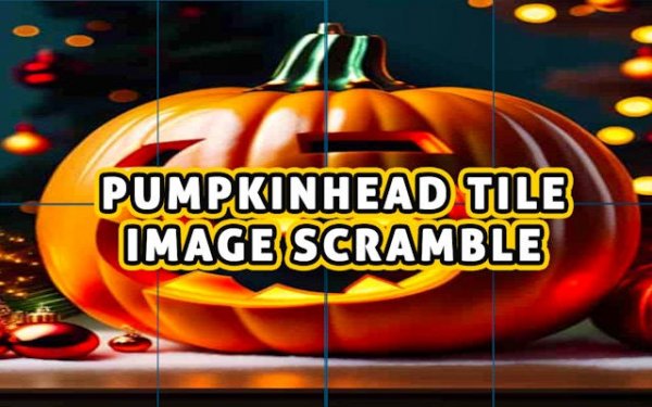 Pumpkinhead Tile Image Scramble Puzzle Game Online